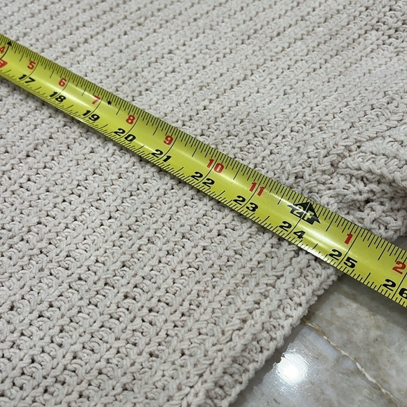 Aerie | Dreamspun Oversized Chunky Knit Mock Neck Sweater | Cream | Medium - Picture 9 of 13